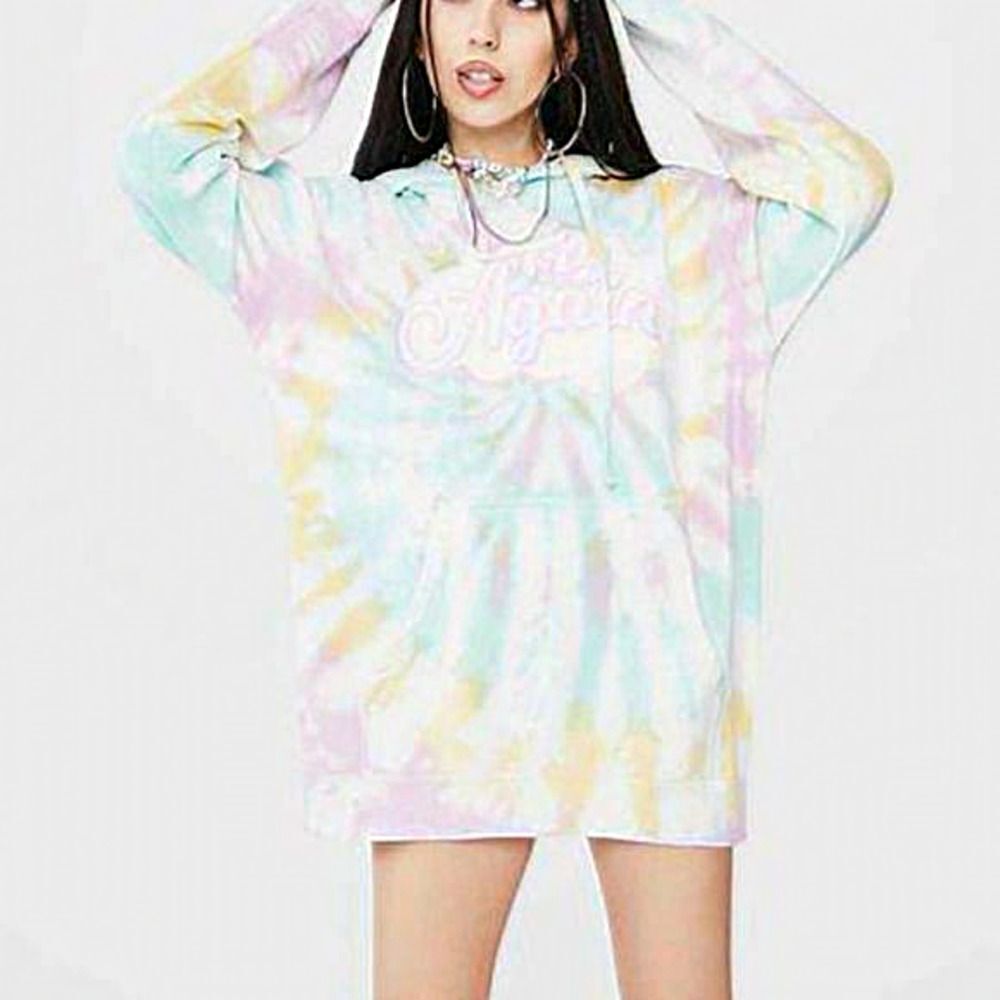 NIB BSR By Samii Ryan Tie Dye Try Again Hooded Sweatshirt‎ Size Small